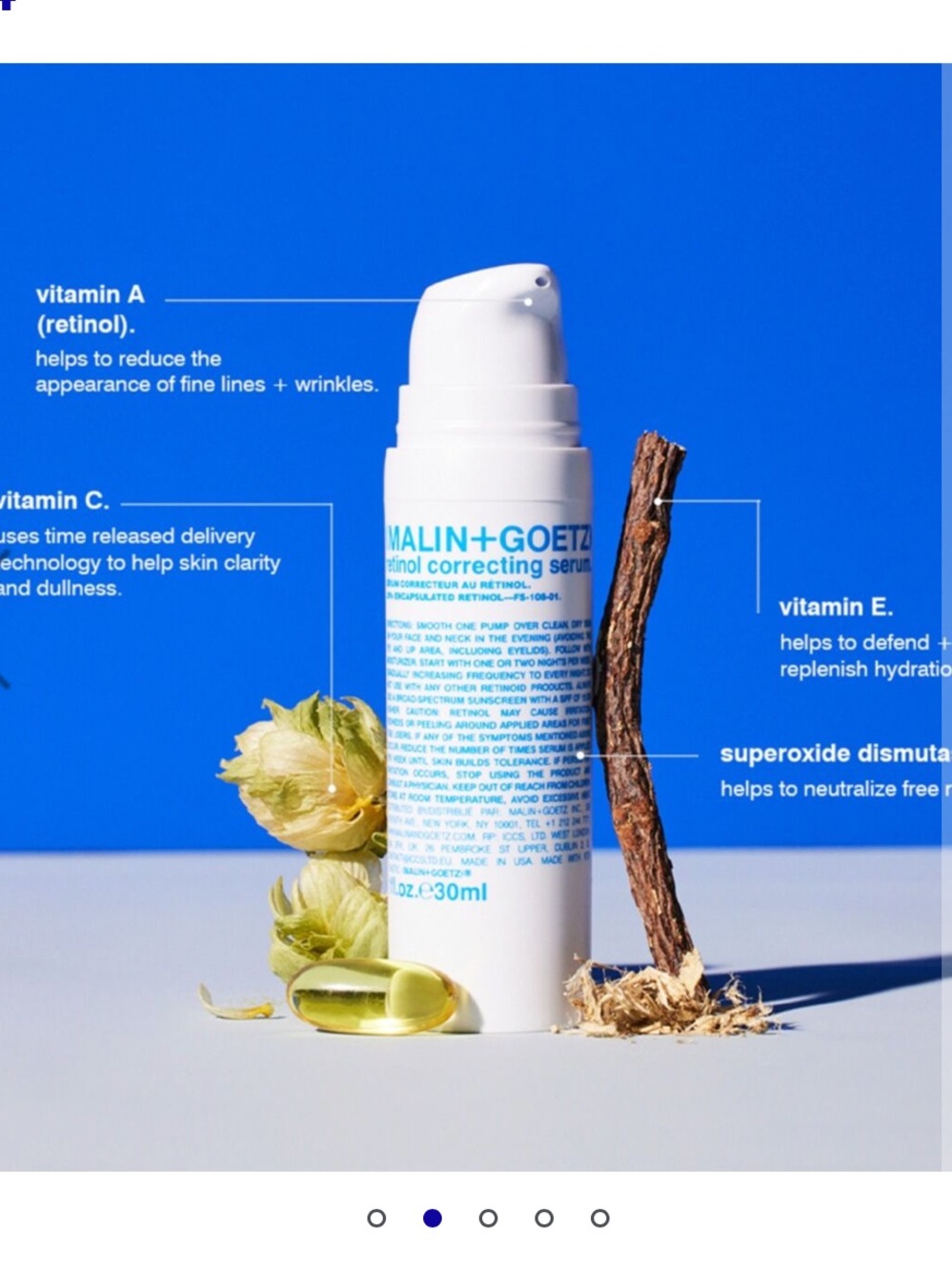 MALIN+GOETZ Retinol Correcting Serum BNWT